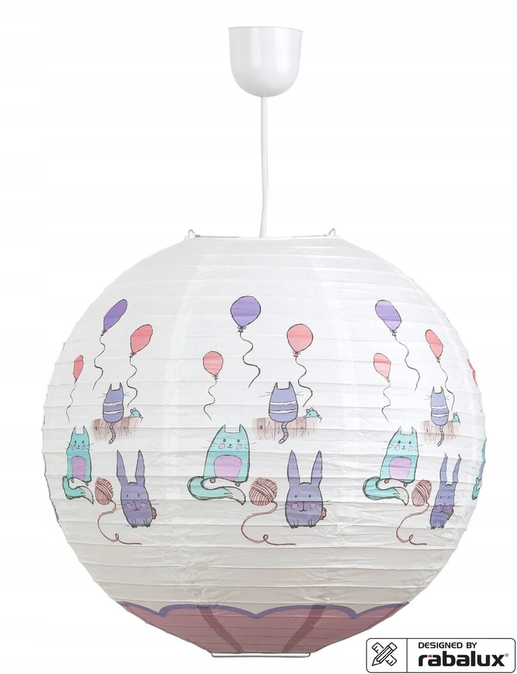 Abażur dziecięcy kula 40 cm wielokolorowy 4632 Cathy Rabalux