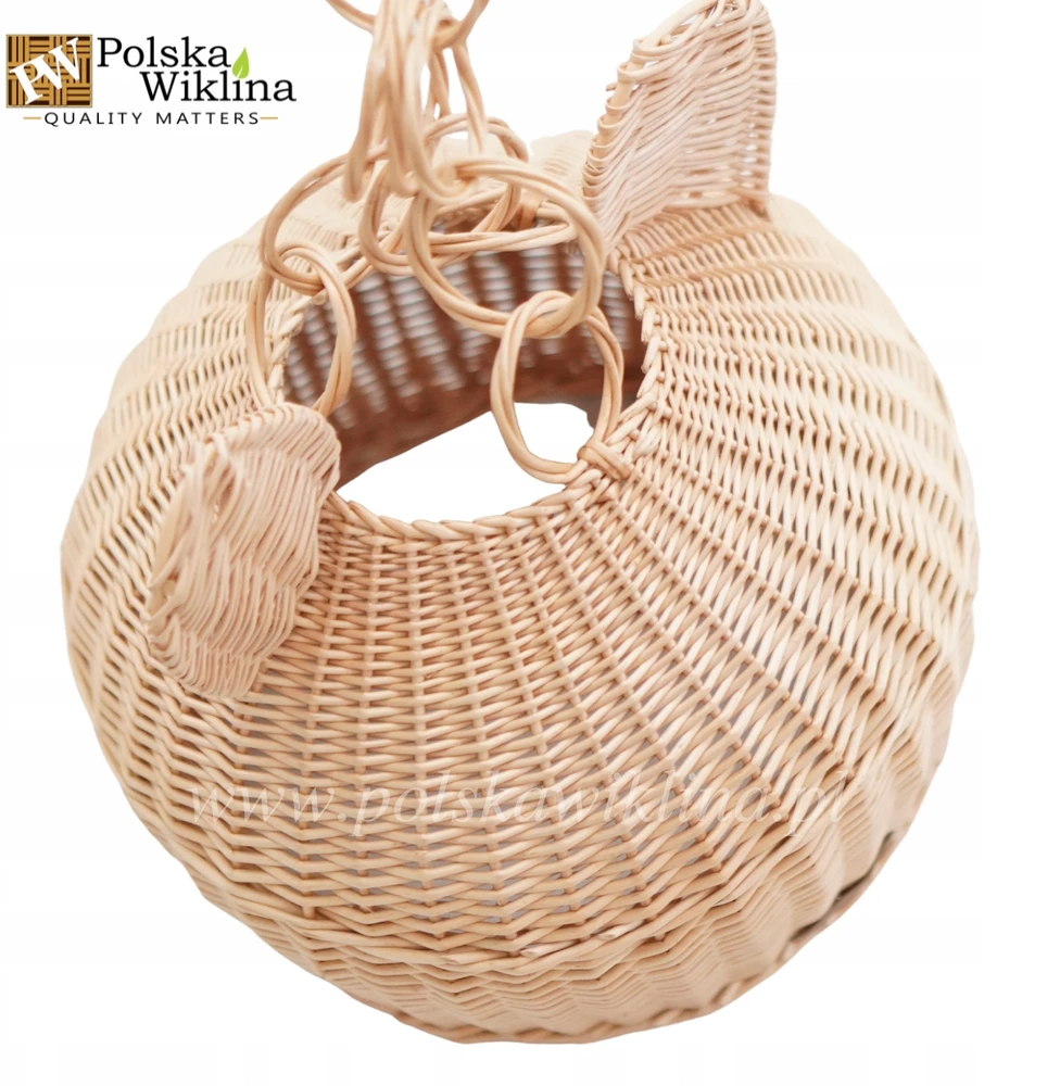 ABAŻUR WIKLINOWY MIŚ KLOSZ LAMPA POLSKA WIKLINA