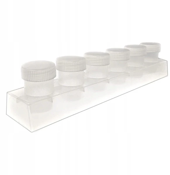 Oem ABC Indelis Dažų puodeliai Kalnų krištolas 6x20ml Rakinami plastikiniai indai