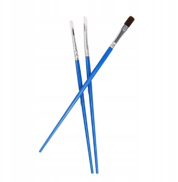 ABC Rinkinys PĘDZLI DO FARB PĘDZLE MODELARSKIE DIY 3SZT