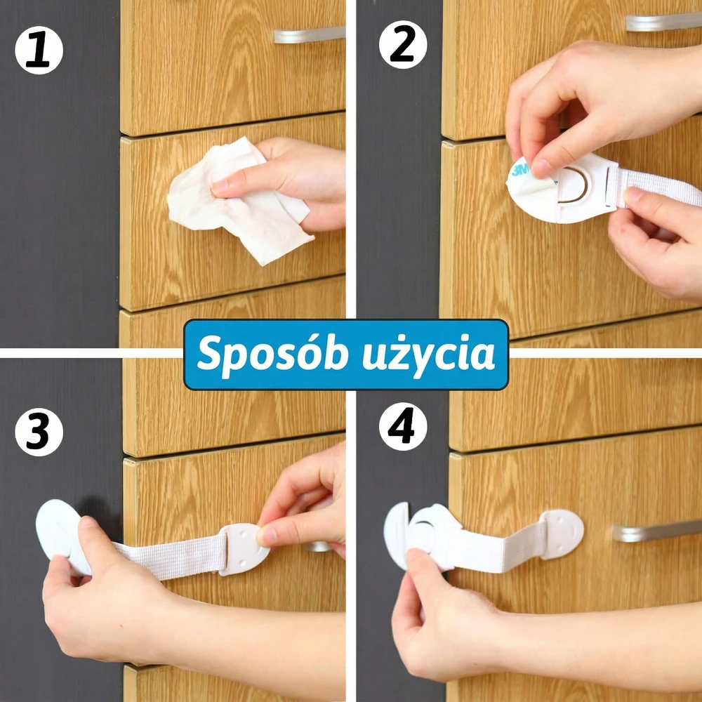 ABM Spintelių apsauga, baldinė spyna, šaldytuvas, orkaitė, 10 vnt
