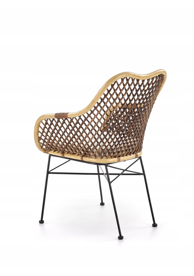 About Your Home ALVINO Natural/Juodas Rattan kėdė – išskirtinumas ir komfortas