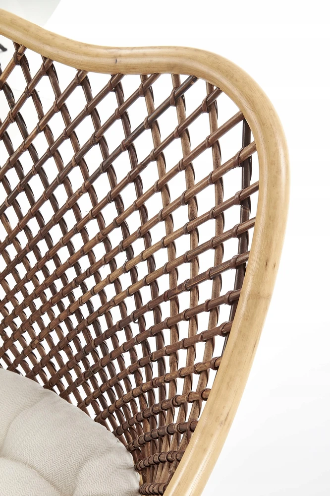 About Your Home ALVINO Natural/Juodas Rattan kėdė – išskirtinumas ir komfortas