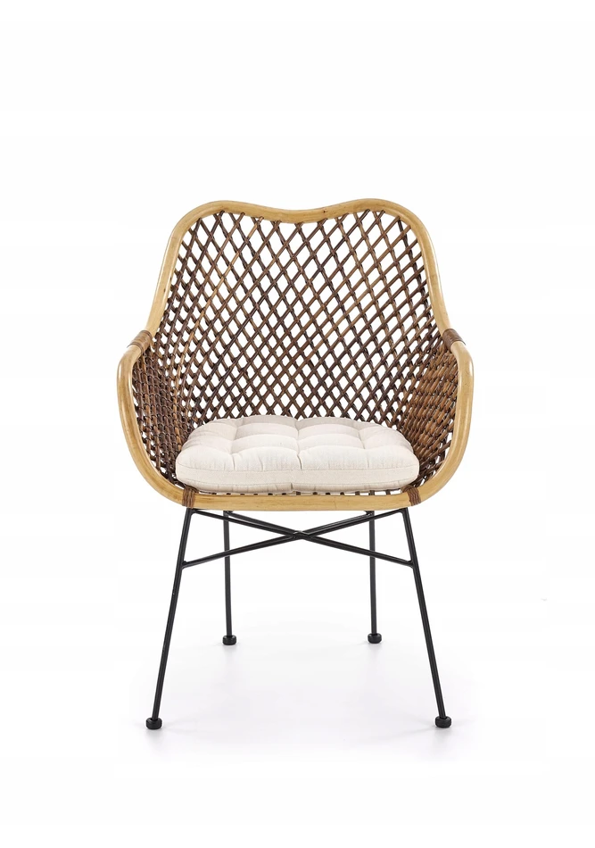 About Your Home ALVINO Natural/Juodas Rattan kėdė – išskirtinumas ir komfortas