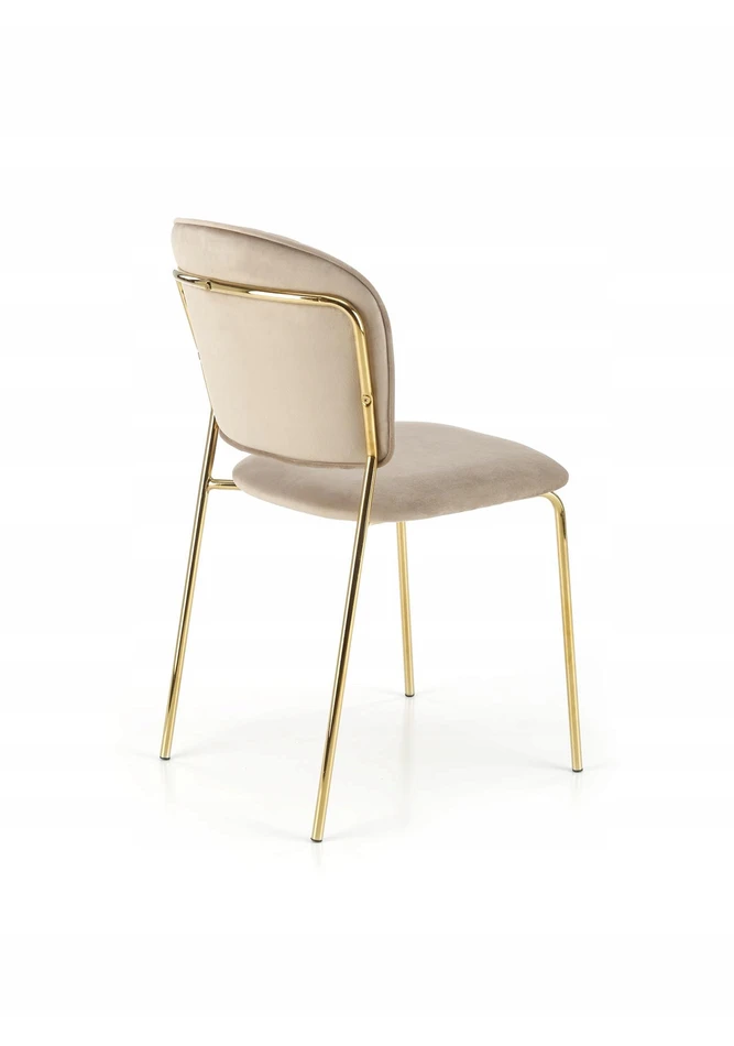 About Your Home AMARA Glamour kėdė rusvai gelsvas Velvet BLUVEL 40 / Auksinė – elegancija ir stilius