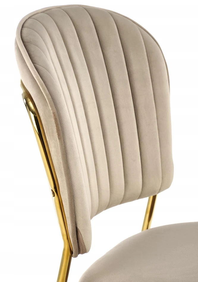 About Your Home AMARA Glamour kėdė rusvai gelsvas Velvet BLUVEL 40 / Auksinė – elegancija ir stilius