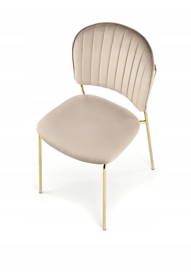 About Your Home AMARA Glamour kėdė rusvai gelsvas Velvet BLUVEL 40 / Auksinė – elegancija ir stilius