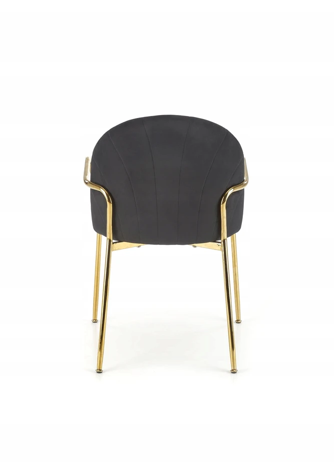 About Your Home ZAFIRO Glamour Chair rusvai gelsvas/Juodas Velvet/Gold – elegancija ir kontrastas