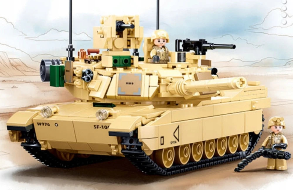 Abrams M1A2 JAV tankų dykumos audra 781el Sluban blokuoja armijos karinius B0892