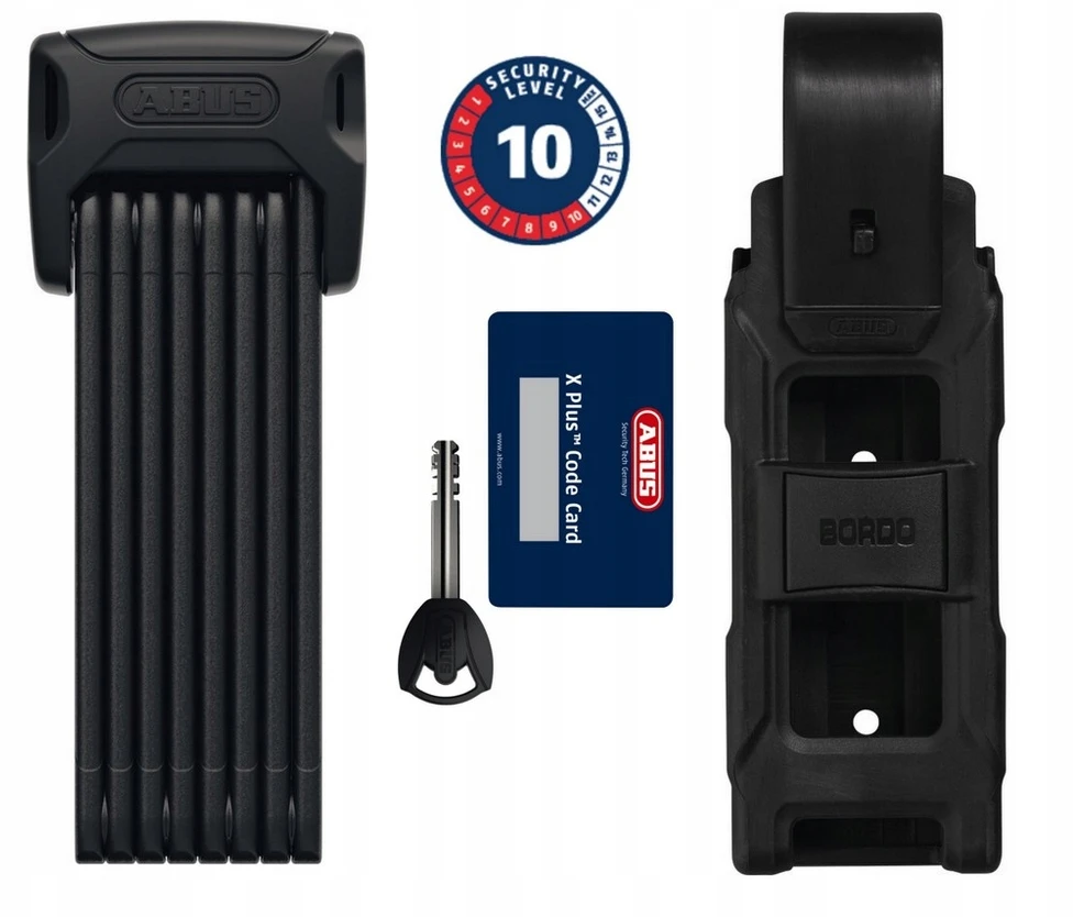 ABUS BORDO 6000K /120 /sl10/ sulankstomas užsegimas (velcro) ST