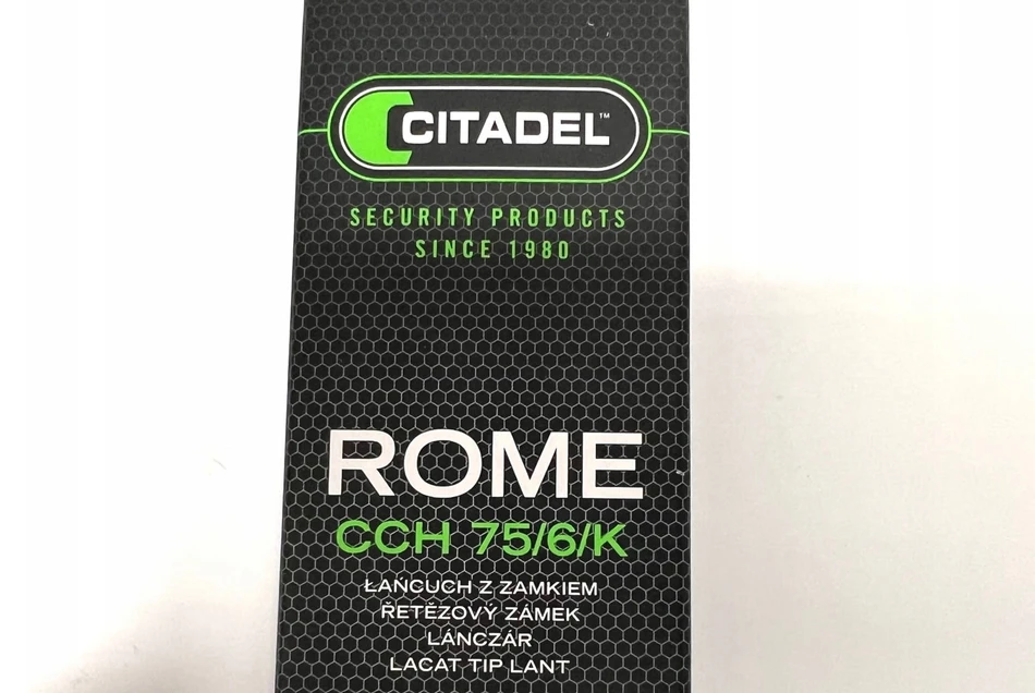 Abus Citadel Rome dviračio grandininė spyna, 75 cm, 6 mm