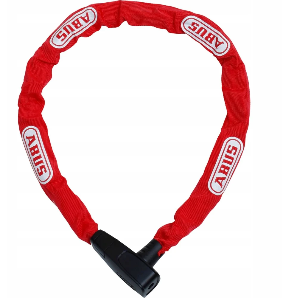 Abus Citychain 8800/120 2.0 raudona dviračio spyna - 120 cm