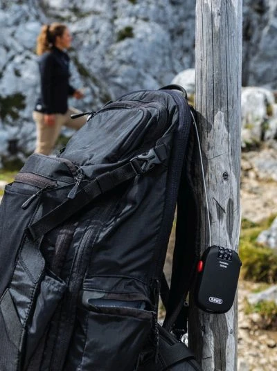 Abus Combiflex BREAK Pakabinama spyna su ištraukiamu trosu 85 Neoninė geltona