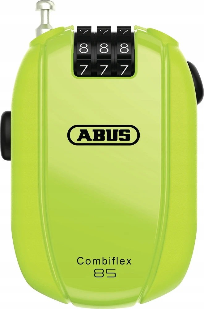 Abus Combiflex BREAK Pakabinama spyna su ištraukiamu trosu 85 Neoninė geltona