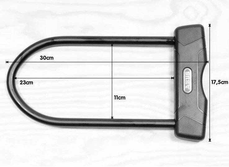 Abus Granit 460 U-lock dviratis užraktas su laikikliu