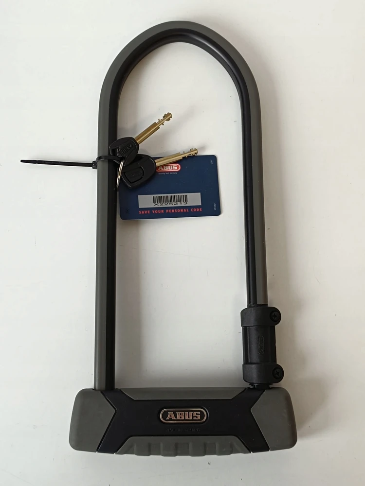Abus Granit Xplus 540 sulankstoma dviračio spyna su Eazy Kf laikikliu