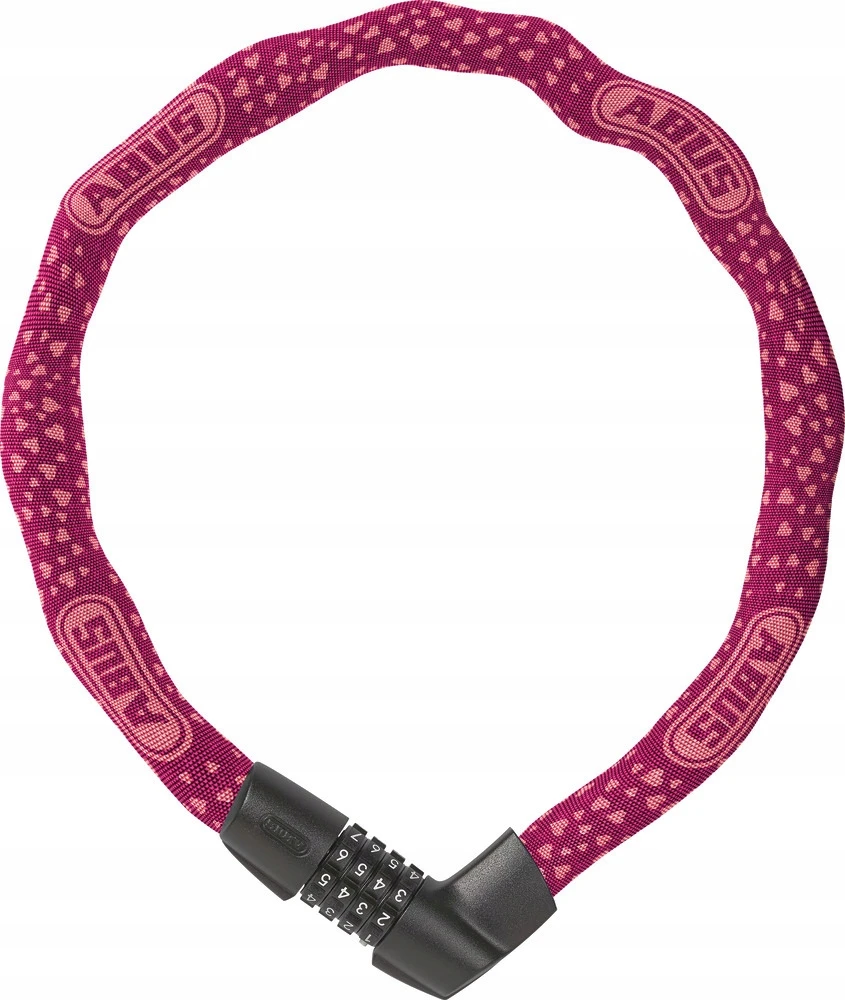 ABUS Tresor grandinėlė su užraktu 1385/75 cm. /sl6/ Vyšnių širdelė