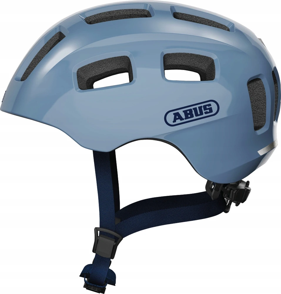 ABUS Youn-I 2.0 M 52-57 LED Glacier Mėlyna vaikiškas dviračio šalmas