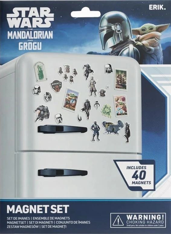 ERIK Abysse Rinkinys magnesów Magnesy na Lodówkę STAR WARS MANDALORIAN GROGU YODA Disney