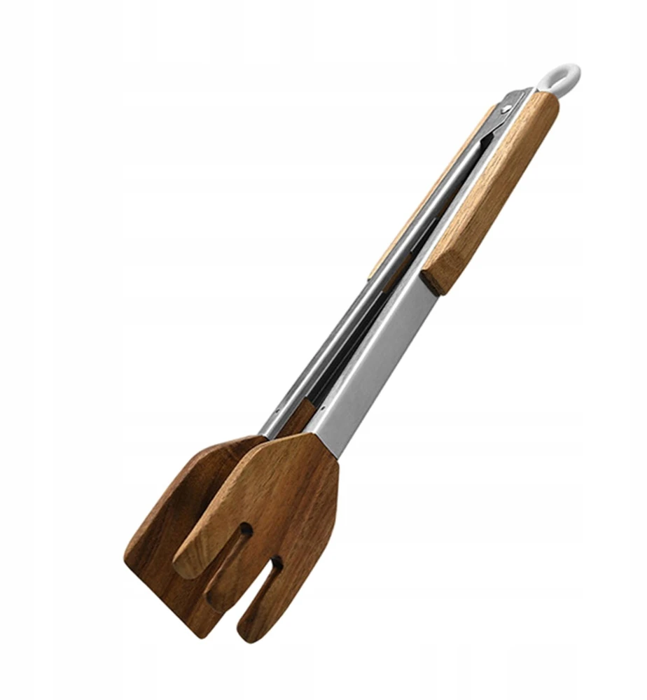 Acacia Wood Food Clamp Daugiafunkcinės jautienos kepsnio varstymo salotos