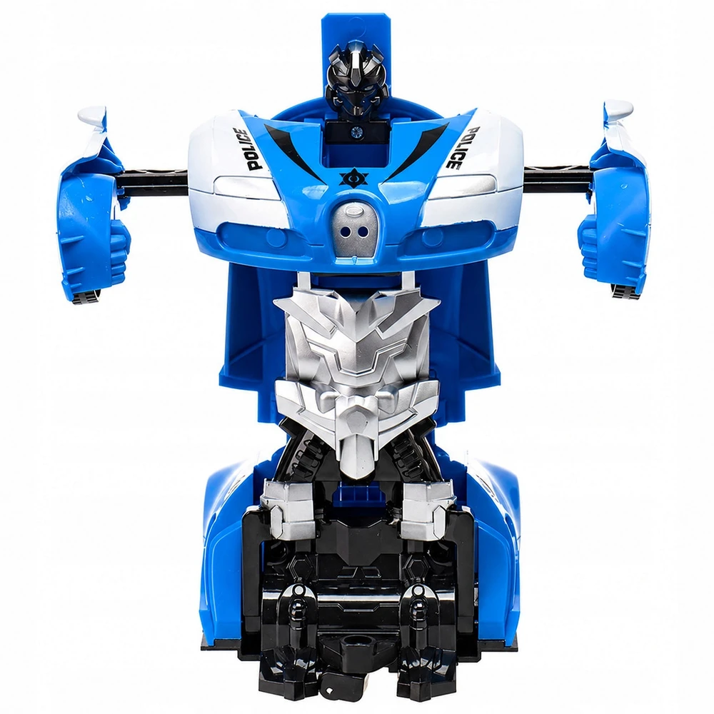 ACR AUTOMOBILIŲ ROBOTO NUOTOLINIO PULTO VALDYMAS 2in1 POLICIJA RC POLICIJA AUTOMOBILIŲ DŪMŲ LED TRANSFORMACIJA