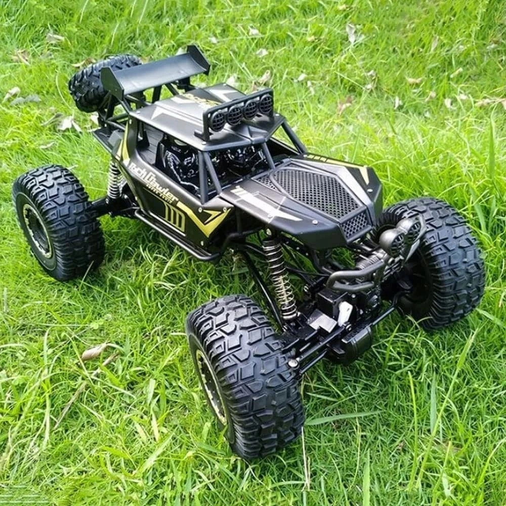 ACR BEKEELĖS NUOTOLINIO VALDYMO PULTAS AUTOMOBILIS 4x4 METAL AUTO GIANT RC 51cm LED 2 baterijos