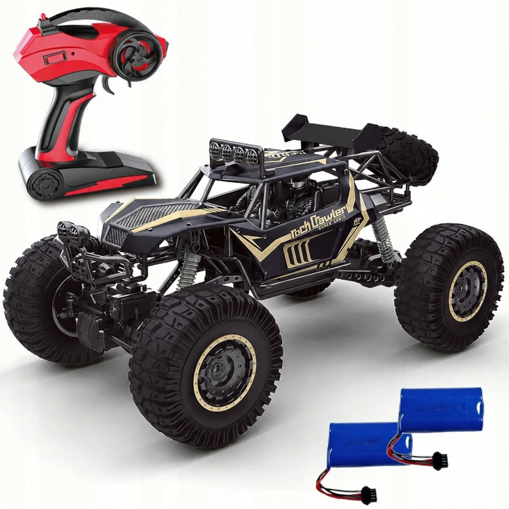 ACR BEKEELĖS NUOTOLINIO VALDYMO PULTAS AUTOMOBILIS 4x4 METAL AUTO GIANT RC 51cm LED 2 baterijos