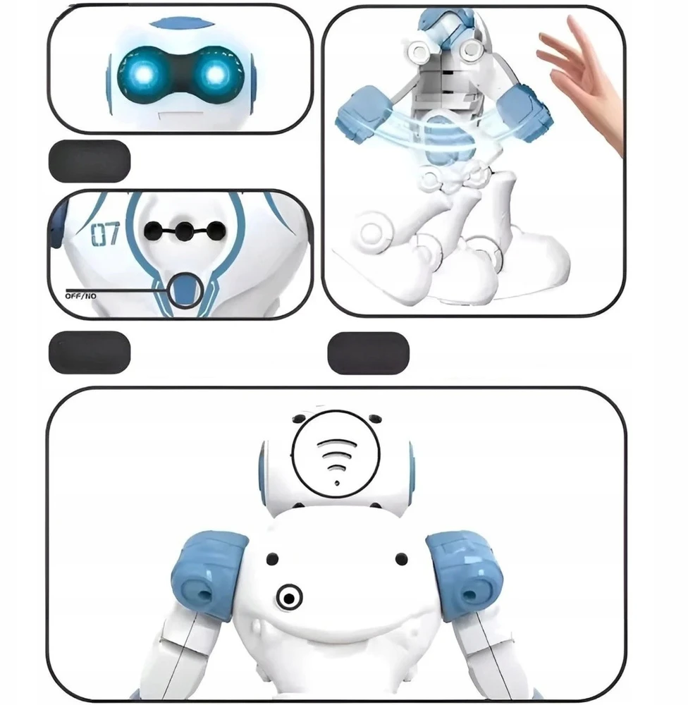 ACR INTERAKTYVUS ROBOTAS, VALDOMAS NUOTOLINIS GESTAS VALDOMAS RC NUOTOLINIO PULTO PROGRAMUOJAMAS DOVANA