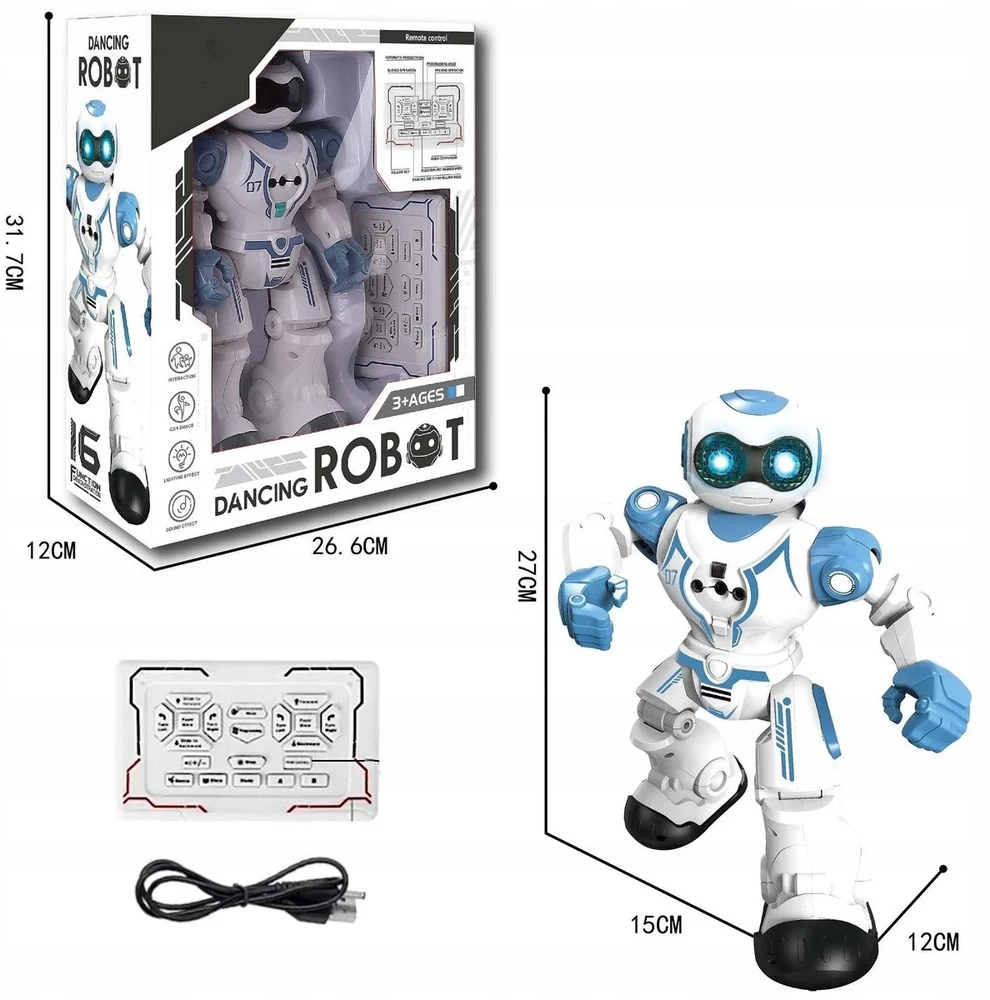 ACR INTERAKTYVUS ROBOTAS, VALDOMAS NUOTOLINIS GESTAS VALDOMAS RC NUOTOLINIO PULTO PROGRAMUOJAMAS DOVANA