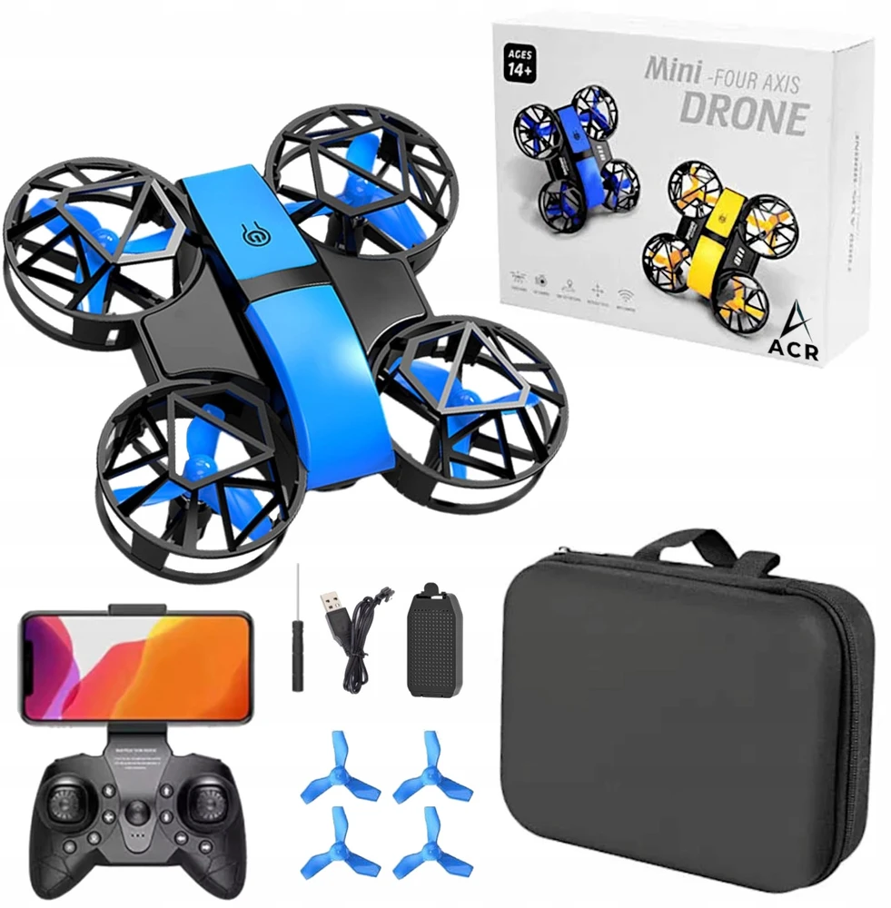ACR MNI NUOTOLINIO PULTO VALDOMA Dronas HD KAMEROS QUADROCOPTER RC MODELIO TIESIOGINĖ VAIZDA