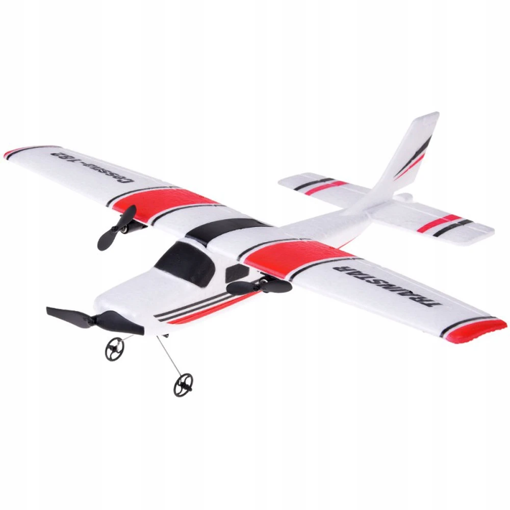 ACR NUOTOLINIO KONTROLĖS LĖKTUVO SKRYDOJO SKLYDYMO RC MODELIO CESSNA 182 Pultas 2 baterija