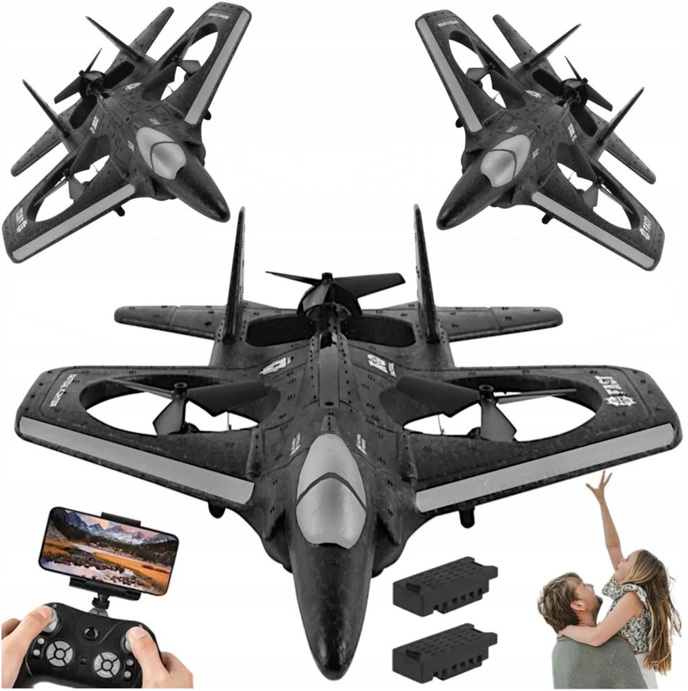 ACR RC AIRPLANE NUOTOLINIO PULTO VALDOMAS JET HD KAMERA RC Dronas LIVE VIEW 2ak