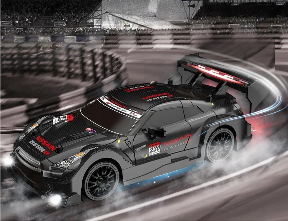 Nuotoliniu būdu valdomas ACR drift automobilis, 1:24, 4x4, LED