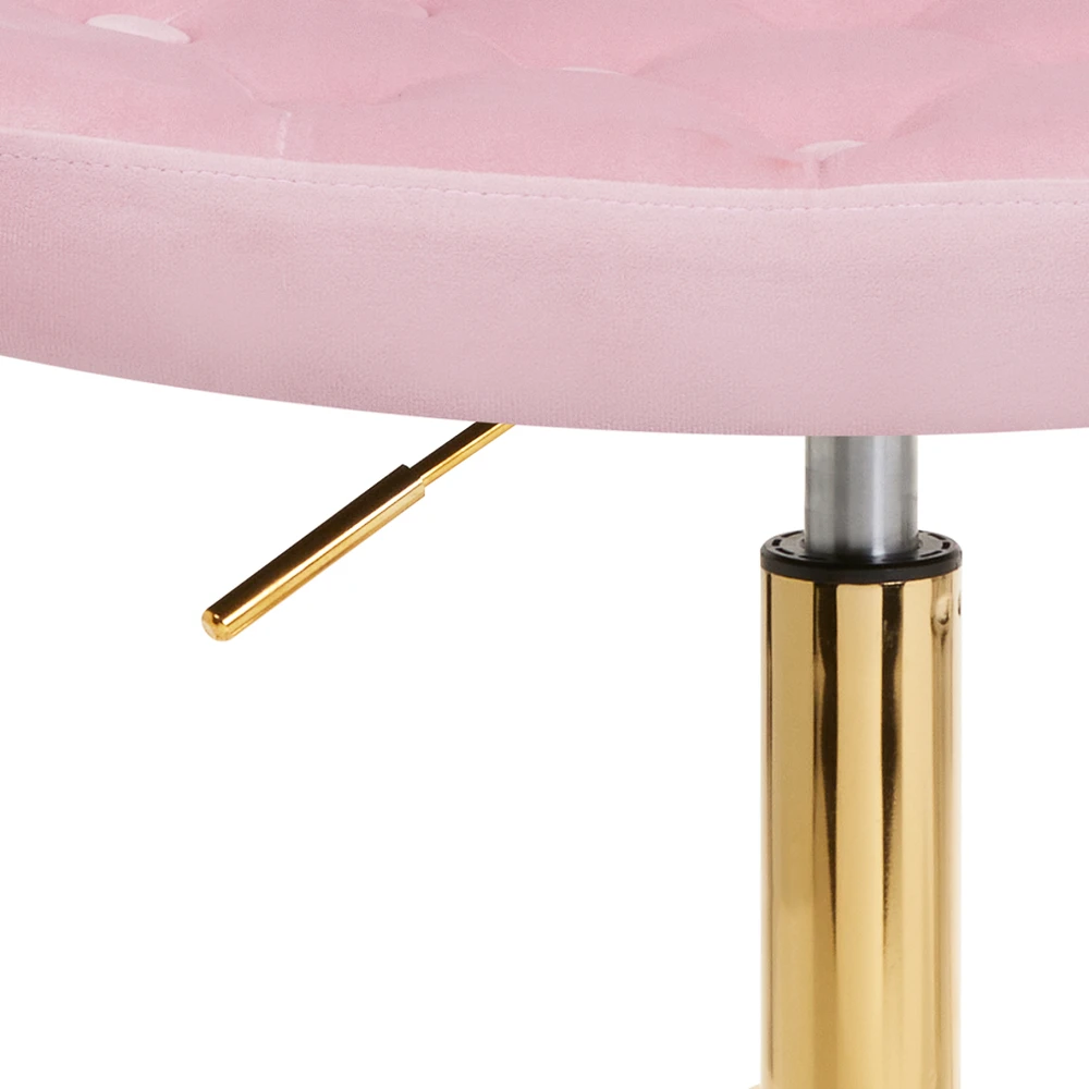Activeshop Biuro kėdė su ratukais 4Rico QS-OF213G Velvet Rožinė