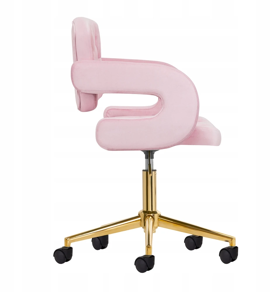 Activeshop Biuro kėdė su ratukais 4Rico QS-OF213G Velvet Rožinė