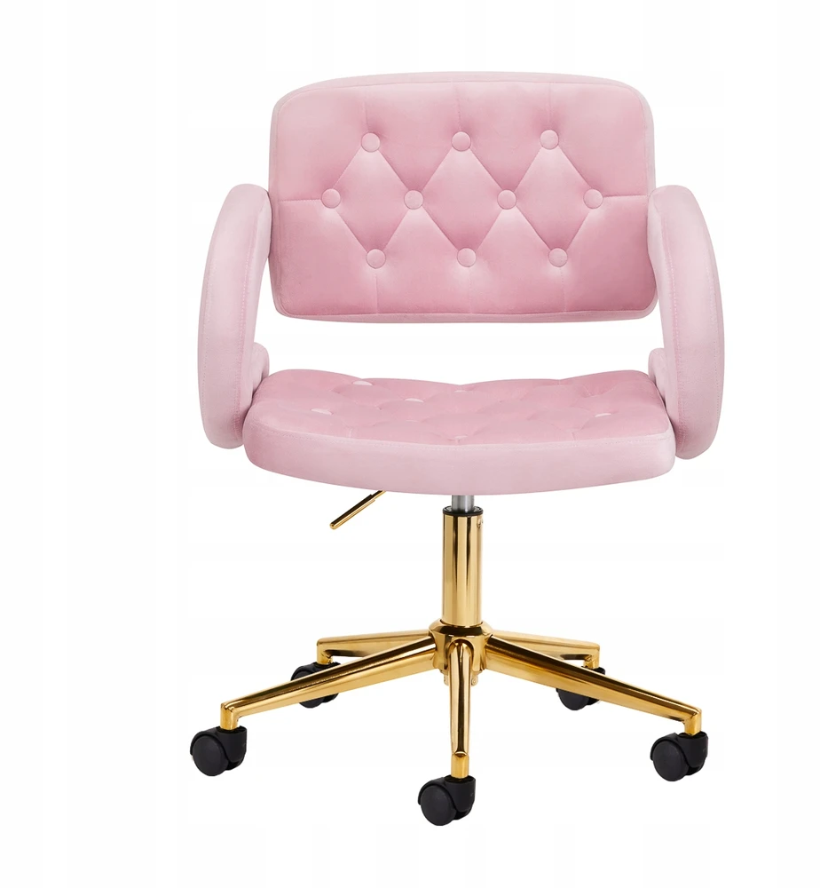 Activeshop Biuro kėdė su ratukais 4Rico QS-OF213G Velvet Rožinė