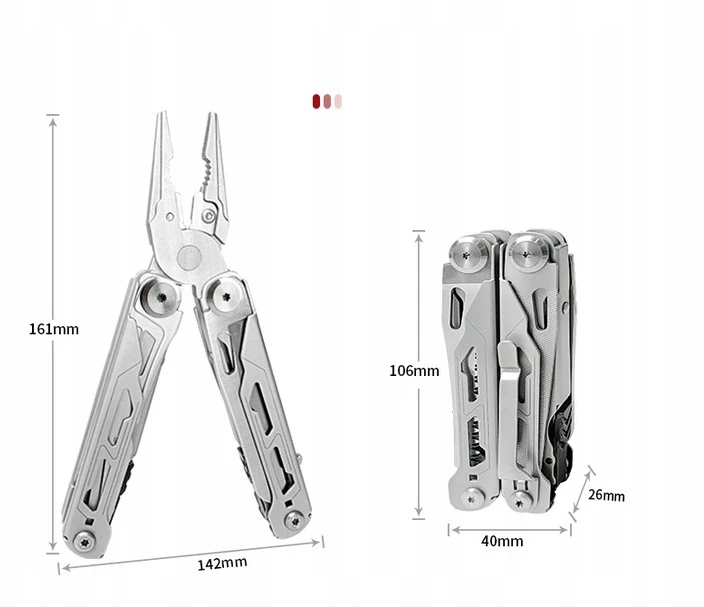 Activ/Space DAUGIAFUNKCINIŲ ĮRANKIŲ RINKINYS SURVIVAL MULTITOOL SU CASE 28 IN 1