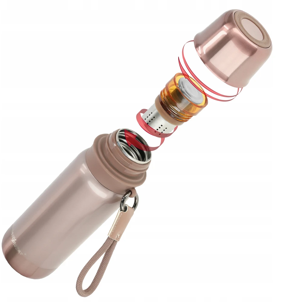 Activ/Space TURISTINIS TERMOSAS ARBATAI IR KAVAI, VAKUUMINIS SANTRAUKAS, PLIENAS PREMIUM 500ml