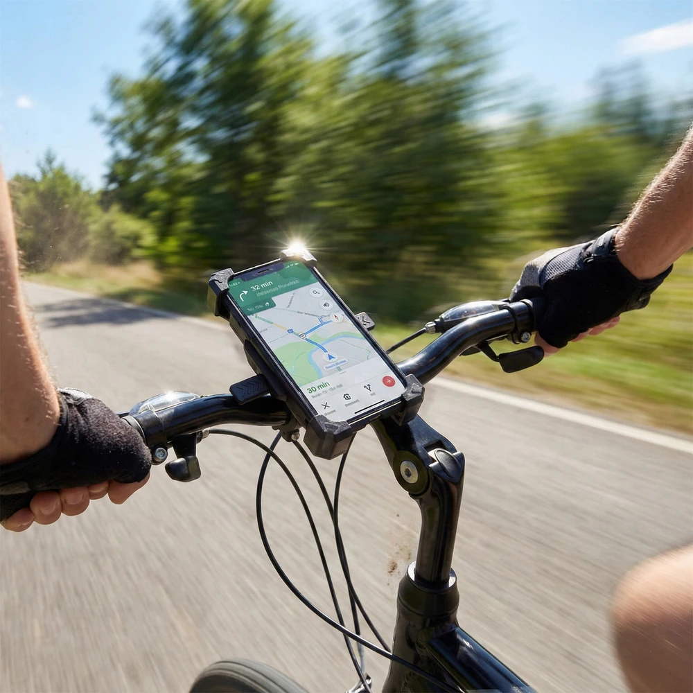 Active DVIRAČIO LAIKIKLIS TELEFONO RANGAI STIPRUS MOTOCIKLO REGULIUOJAMAS DVIRAČIO