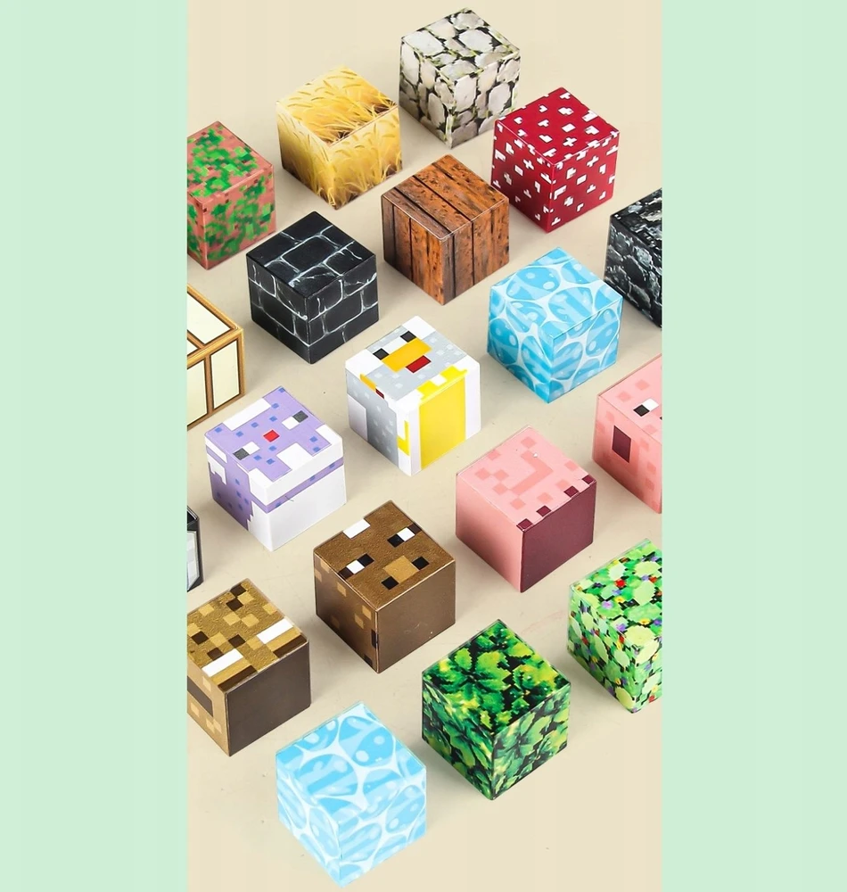 Active Hobby Magnetinės plytos PIXELS Cubes Statybinės plytos 100 vnt.