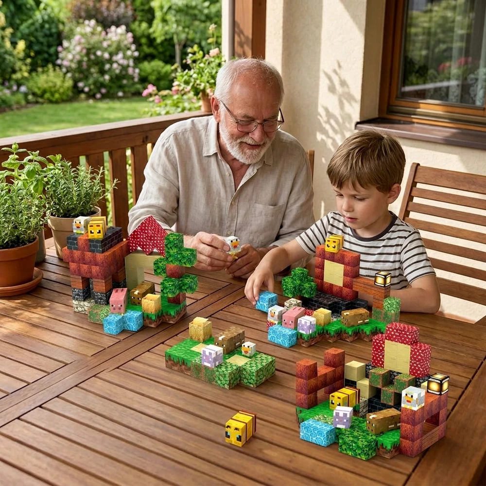 Active Hobby Magnetinės plytos PIXELS Cubes Statybinės plytos 100 vnt.