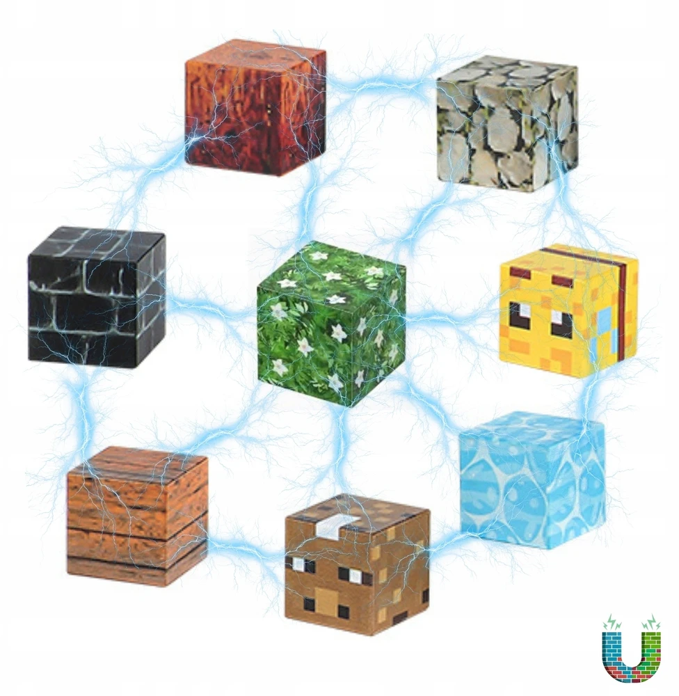 Active Hobby Magnetinės plytos PIXELS Cubes Statybinės plytos 100 vnt.