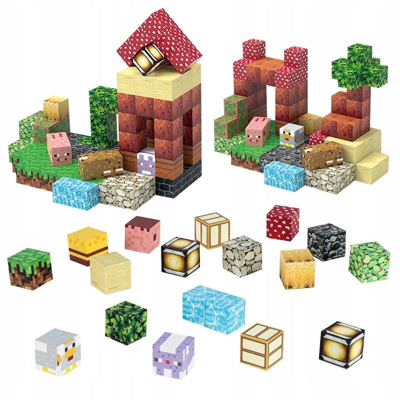 Active Hobby Magnetinės plytos PIXELS Cubes Statybinės plytos 100 vnt.