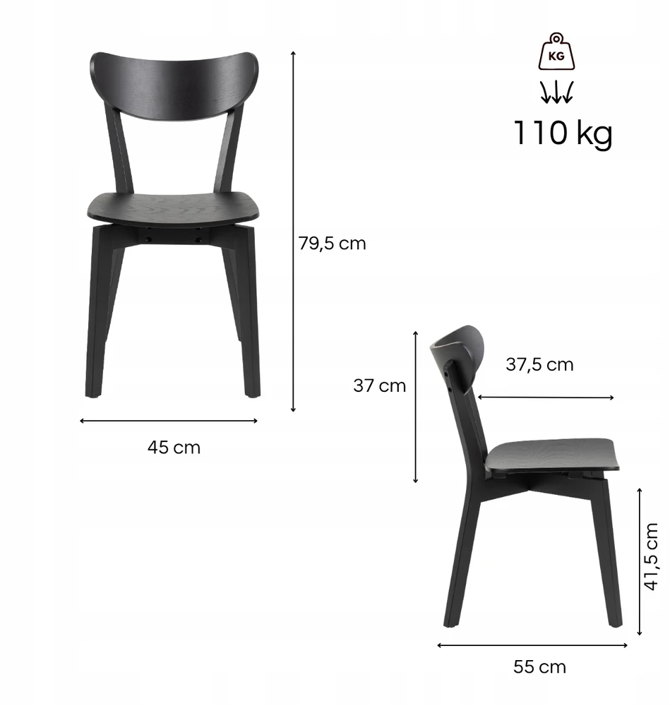 Actona Kėdė Roxby juoda