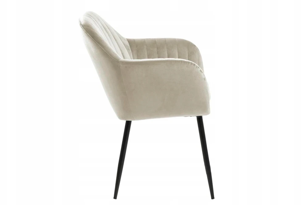 Actona Kėdė Emilia Velvet smėlio /juoda