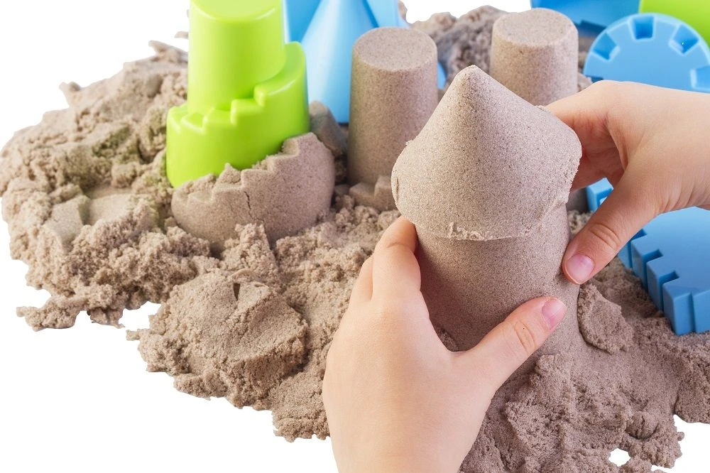 Adam Toys Adamtoys Magic Kinetic Sand 1kg natūralaus plastiko smėlio