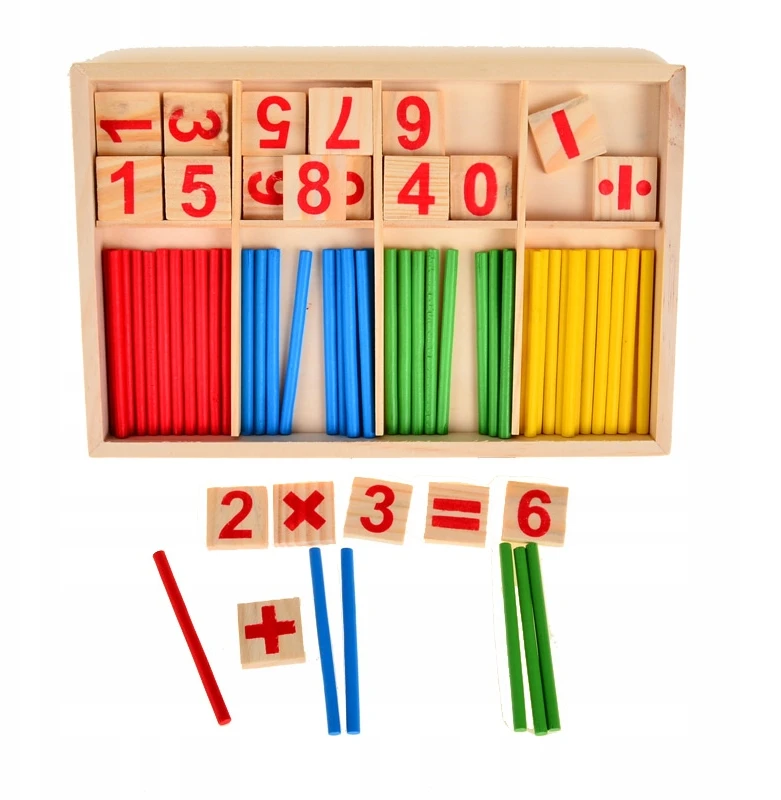 Adamigo Montessori edukacinis rinkinys skačiavimo mokymuisi, medinis