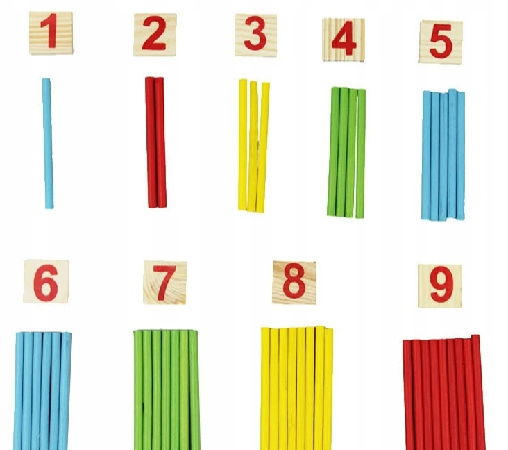 Adamigo Montessori edukacinis rinkinys skačiavimo mokymuisi, medinis