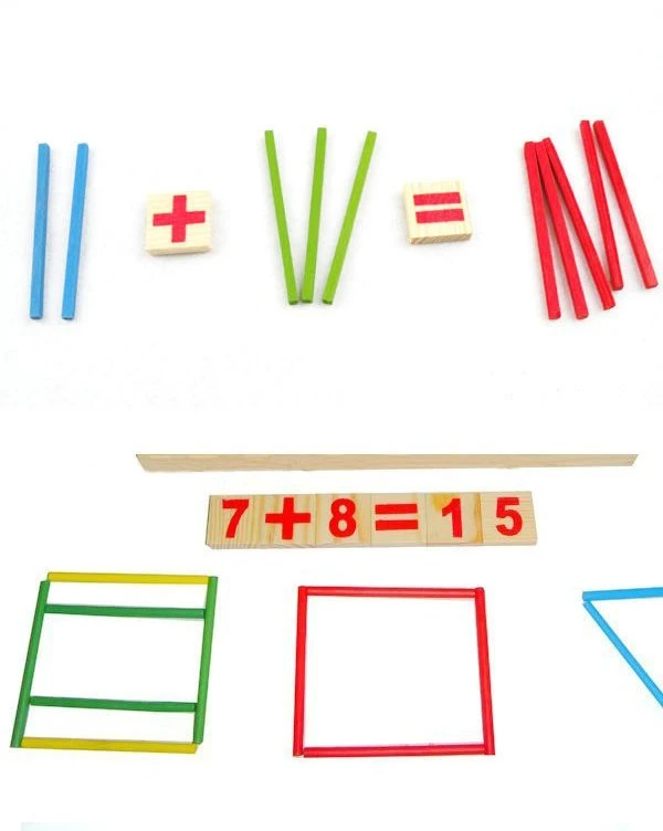 Adamigo Montessori edukacinis rinkinys skačiavimo mokymuisi, medinis