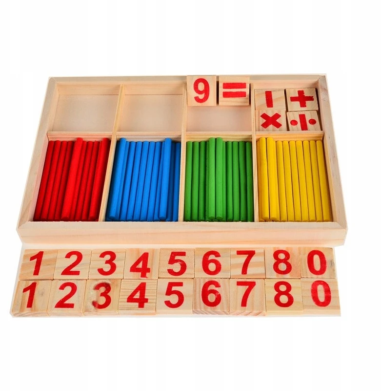 Adamigo Montessori edukacinis rinkinys skačiavimo mokymuisi, medinis